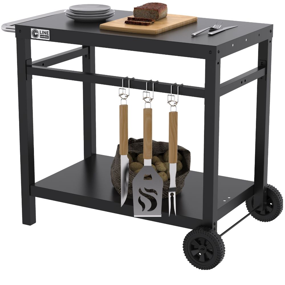 Carrello Da Giardino Con 2 Ruote In Polipropilene – 485x575x875 Mm Per Trasportare Fiori E Attrezzi