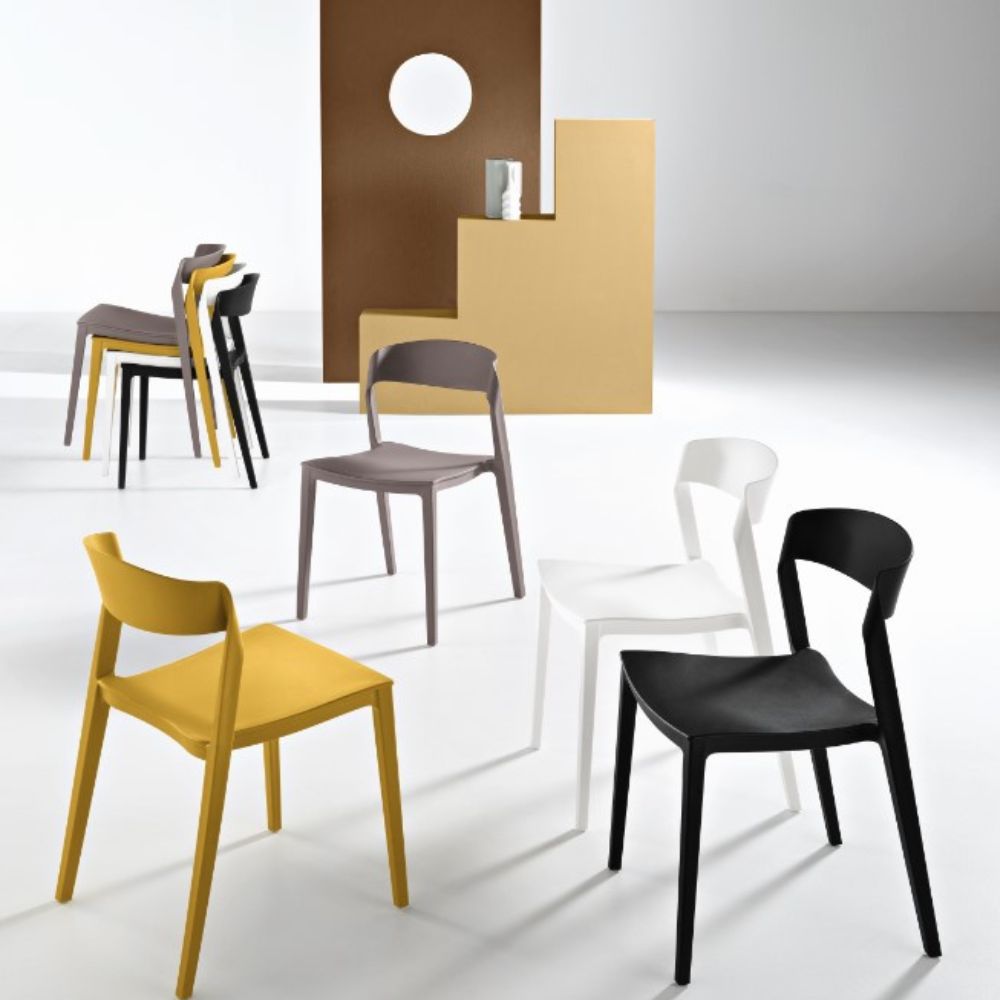 Sedia In Polipropilene Design Impilabile - Venere - Foto 13