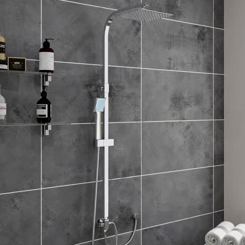Columna de ducha sin mezclador, barra de ducha de acero cromado, teled –  ZIK Home