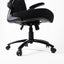 UNI EN 1335 Certified Ergonomic Black Office Chair with Folding Armrests, Lumbar Support, Adjustable Headrest