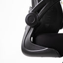 Silla de oficina ergonómica ZIK con reposabrazos plegables, soporte lumbar, reposacabezas ajustable