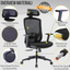 CLEO Professional Ergonomic Office Chair with Adjustable Armrests, Lumbar Support, 150 Kg