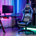 X-Bull XL Gaming Chair with Footrest Ergonomic Reclining Computer Office with Lumbar Support