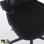 ZIK Ergonomic Black Office Chair with Folding Armrests, Lumbar Support, Adjustable Headrest