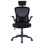 ZIK Ergonomic Black Office Chair with Folding Armrests, Lumbar Support, Adjustable Headrest