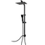 Shower Column Without Matt Black Mixer with Handshower, Multifunction Diverter