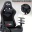 Sedia Gaming XL X-BULL con Poggiapiedi da Ufficio Computer Reclinabile con Supporto Lombare NERO