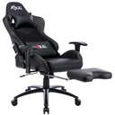 XL X-BULL Gaming Chair with Footrest Office Computer Reclining with Lumbar Support BLACK