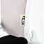 UNI EN 1335 Certified Ergonomic White Office Chair with Folding Armrests, Oscillating Headrest and Lumbar Support - Zik