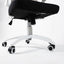 UNI EN 1335 Certified Ergonomic White Office Chair with Folding Armrests, Oscillating Headrest and Lumbar Support - Zik