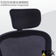 Silla de oficina ergonómica ZIK con reposabrazos plegables, soporte lumbar, reposacabezas ajustable