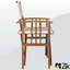 Set of Garden Table and Chairs Director in Wood for Outdoor Folding 52x50x83h