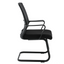 Set of 2 Guest Office Chairs Without Wheels for Meetings, Conferences and Waiting Rooms, Visitors, Black 