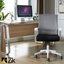 Ergonomic Office Desk Chair, Swivel and Adjustable, Lumbar Support - White 45x51x94/100h 