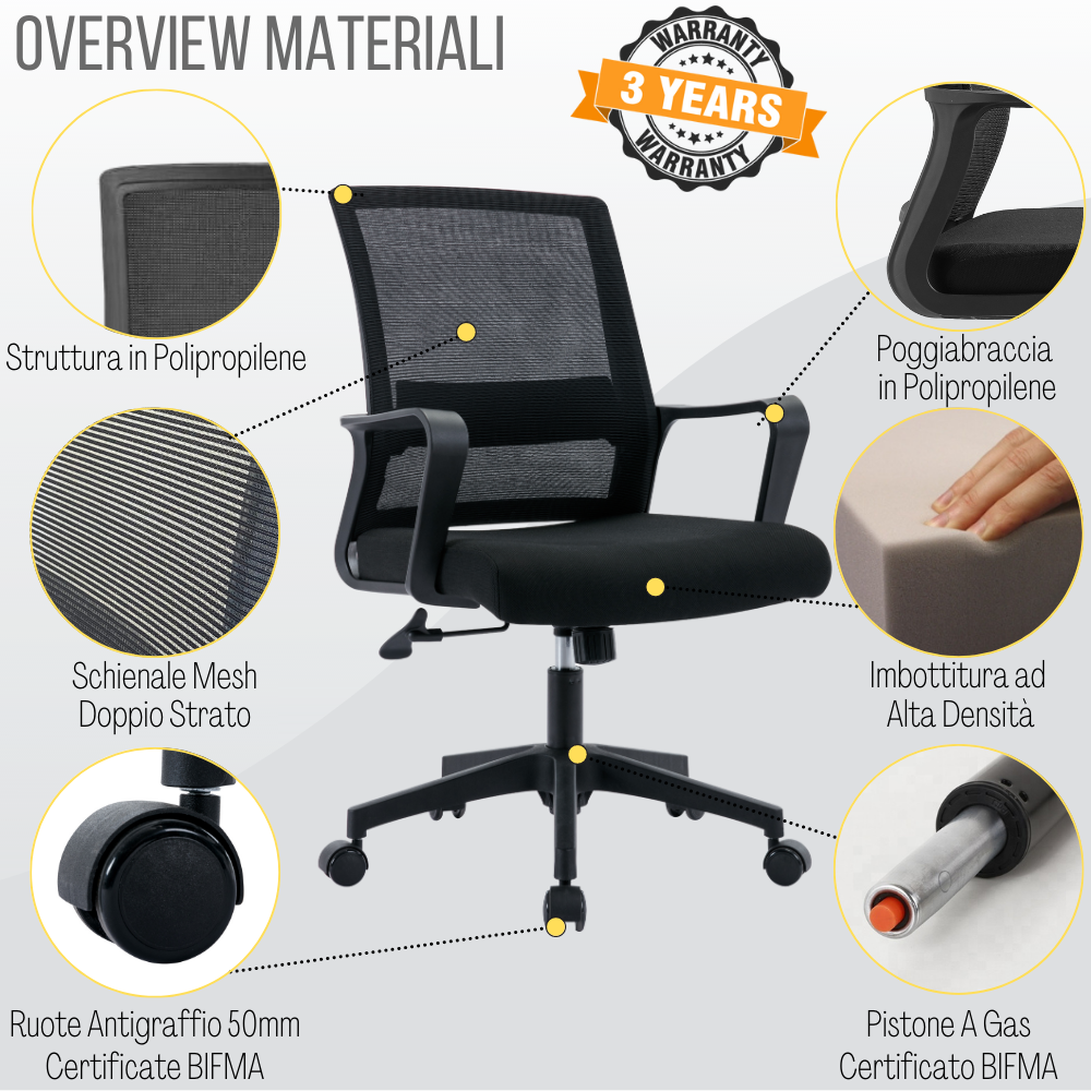 YCKEGEW Sedie da Scrivania con Cuscino Lombare,Sedia Ergonomica per Computer ,Sedia da Ufficio con Girevole,Sedia Direzionale Sedia Operativa Imbottita in Pelle (Color : Grey YCKEGEW Sedie da Scrivania con Cuscino Lombare,Sedia Ergonomica per Computer ,Sedia da Ufficio con Girevole,Sedia Direzionale Sedia Operativa Imbottita in Pelle (Color : Grey