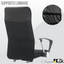 ZIK 117 CE EN 1335 Ergonomic Office Chair in breathable mesh, ergonomic, black color