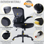 ZIK Office Chair, Ergonomic, with Foldable Armrests, Lumbar Support– 62x63x105