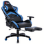 X-Bull XL Gaming Chair with Footrest Ergonomic Reclining Computer Office with Lumbar Support