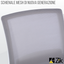 Silla Escritorio Ergonómica, Giratoria y Regulable, Apoyo Lumbar - Blanca 45x51x94/100h 