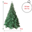 Sapin de Noël réaliste super épais 150 cm Pin VERT NATUREL