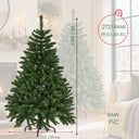 Albero di Natale Artificiale Bosco Realistico in PVC cm 180/210/240/270