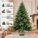 Albero di Natale Artificiale Royal Realistico Rami PVC cm 180/210/240