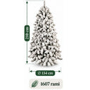 Albero di Natale Artificiale Innevato Abete Realistico cm 180/210/240