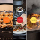 Barbecue a carbonella bbq a cabone grill in acciaio a legnoa