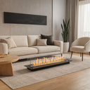 1 Lt Bioethanol Fireplace Built-in Burner, Heating 30-40 m2