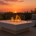 Camino a Bioetanolo da Interno o Esterno Struttura in Acciaio e Vetro Temperato