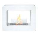 Camino a bioetanolo da terra biocamino in acciaio e vetro temperato