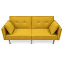 Divano letto 2 posti trasformabile imbottito con cuscini coordinati design moderno soggiorno relax