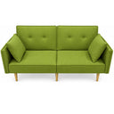 Divano Letto Trasformabile 2 Posti con Cuscini Imbottitura in Spugna Design