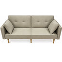 Divano Letto Trasformabile 2 Posti con Cuscini Imbottitura in Spugna Design