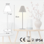 Rechargeable LED Table Lamp, Touch Dimmable Warm Light for Home, Bars, Pubs, Restaurants - Corten