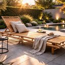 Lettino prendisole sdraio giardino esterno schienale reclinabile 