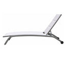 Lettino prendisole da giardino esterno sdraio con schienale reclinabile design outdoor