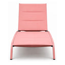 Lettino prendisole pieghevole con schienale reclinabile sdraio per piscina o terrazzo