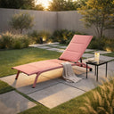 Lettino prendisole pieghevole sdraio per piscina o terrazzo schienale reclinabile outdoor