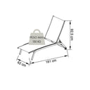 Lettino prendisole sdraio giardino esterno piscina terrazzo