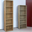 Libreria Moderna in Legno MDF Scaffale Salvaspazio da Parete con Mensole per Casa o Ufficio 40x28x89/132/179h cm