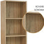 Libreria Moderna in Legno MDF Scaffale Salvaspazio da Parete con Mensole per Casa o Ufficio 40x28x89/132/179h cm