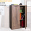 Multipurpose Office Cabinet 2 Doors 3 Space-Saving Shelves, Wooden Cabinet Modern Design 81x35x112 cm