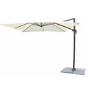 Ombrellone da giardino 2x3 palo decentrato girevole in alluminio telo con airvent ecru