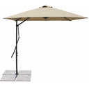 Ombrellone da giardino esterno 200x300 rettangolare telo poliestere palo in metallo