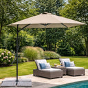 Ombrellone da giardino esterno 2x3 telo poliestere e palo in metallo