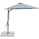 Ombrellone da giardino esterno 2x3 palo decentrato in metallo telo poliestere 180 g/mq per piscina terrazzo