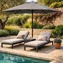 BRIAN P/C BLACK 3 X 3 UMBRELLA WITH GREY COVER