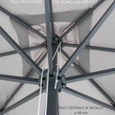 BRIAN P/C BLACK 3 X 3 UMBRELLA WITH GREY COVER