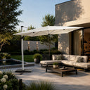 Ombrellone da Giardino 3x4 Decentrato Palo in Alluminio Top Poliestere 250 g/m2 Airvent Piscina Terrazzo